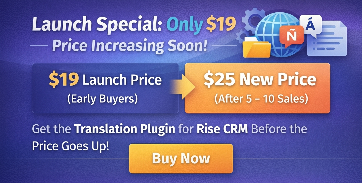 Language Translations Plugin for Rise CRM